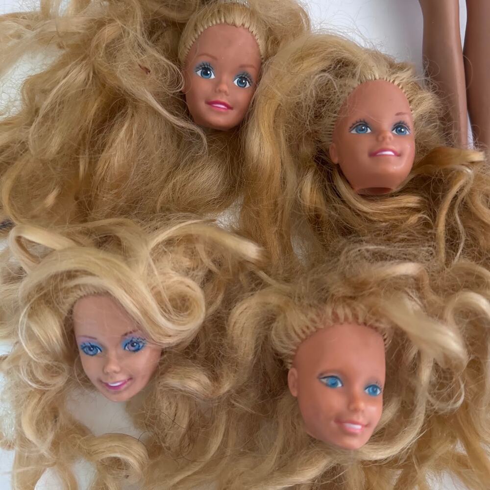 Vintage Barbie Ken Doll Parts Lot Heads Bodies Mattel TLC Repair 1970s 80s - Picture 5 of 7